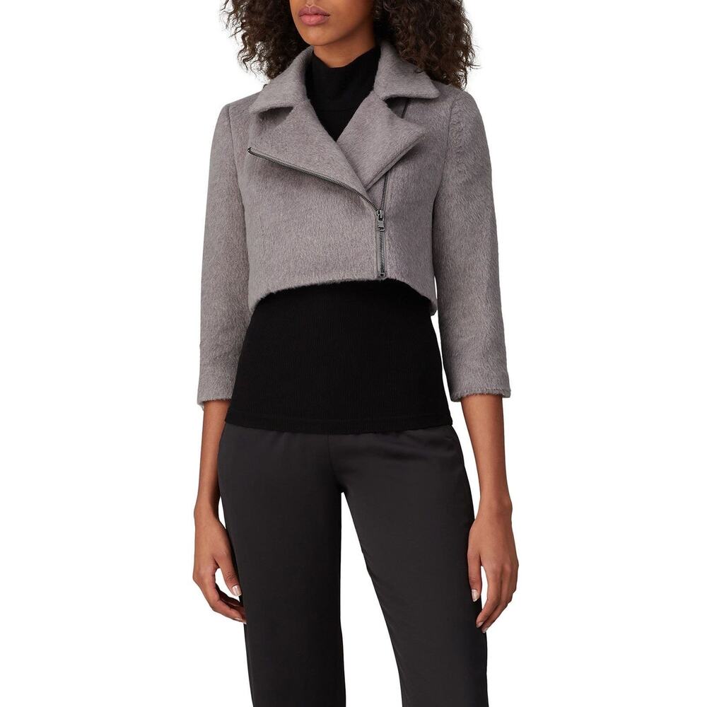 Toccin Grey Cropped‎ Moto Jacket Size Small